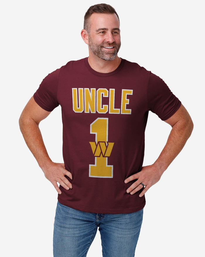 Washington Commanders Number 1 Uncle T-Shirt FOCO - FOCO.com