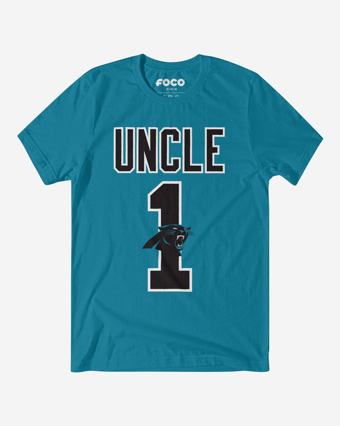 Carolina Panthers Number 1 Uncle T-Shirt FOCO S - FOCO.com