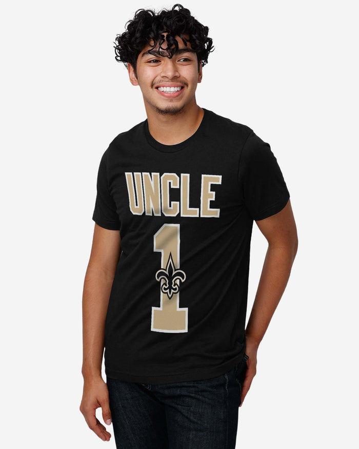 New Orleans Saints Number 1 Uncle T-Shirt FOCO - FOCO.com