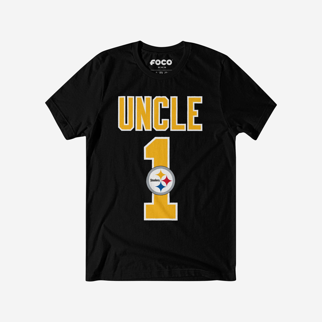 Pittsburgh Steelers Number 1 Uncle T-Shirt FOCO S - FOCO.com