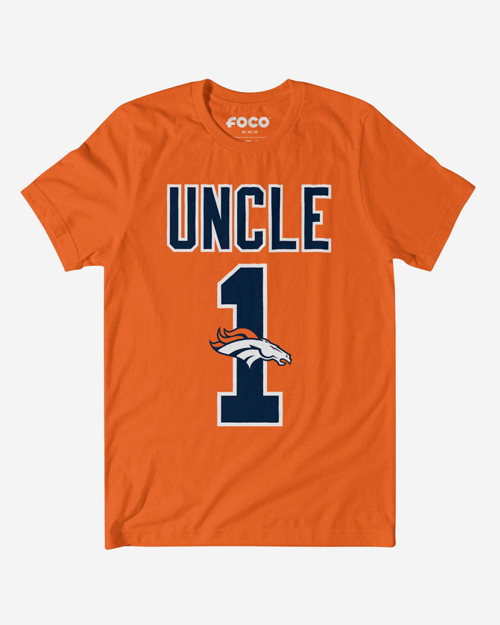 Denver Broncos Number 1 Uncle T-Shirt FOCO S - FOCO.com