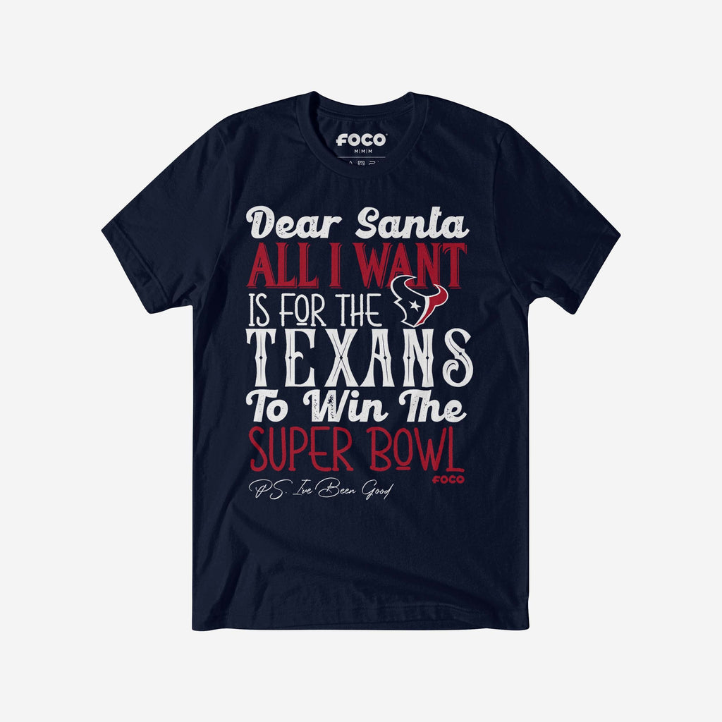 Houston Texans All I Want T-Shirt FOCO S - FOCO.com