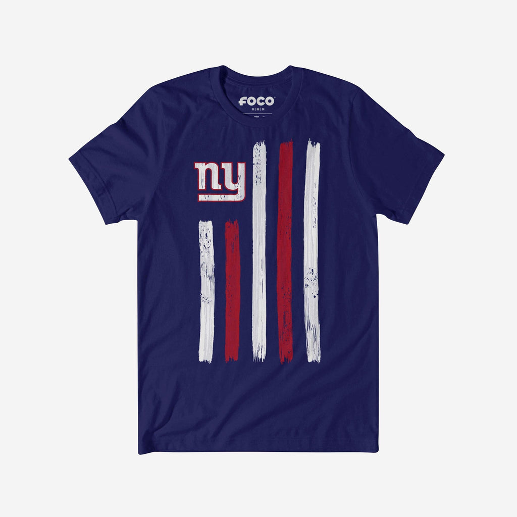 New York Giants Brushstroke Flag T-Shirt FOCO S - FOCO.com