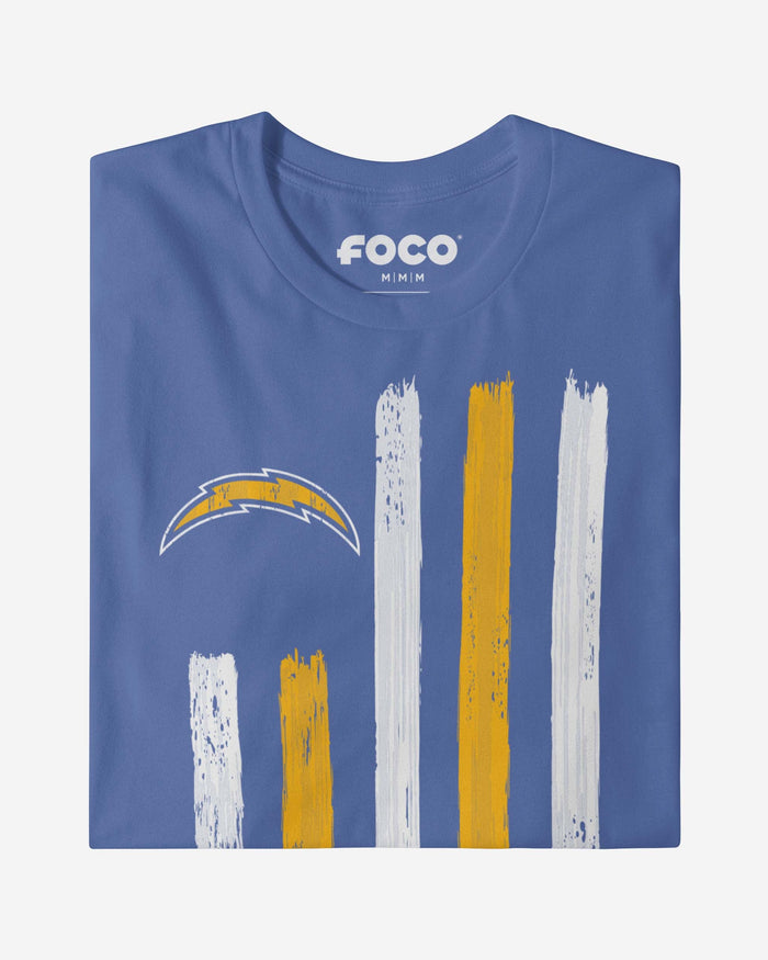 Los Angeles Chargers Brushstroke Flag T-Shirt FOCO - FOCO.com
