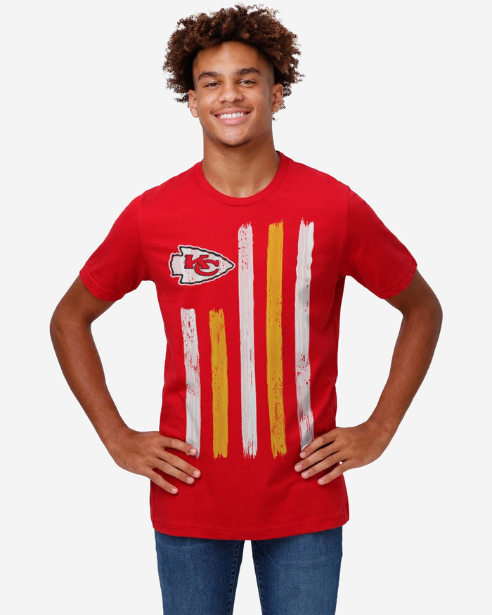 Kansas City Chiefs Brushstroke Flag T-Shirt FOCO - FOCO.com