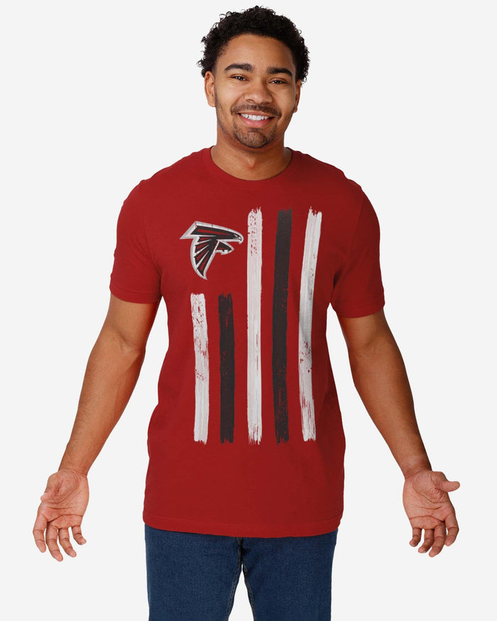 Atlanta Falcons Brushstroke Flag T-Shirt FOCO - FOCO.com