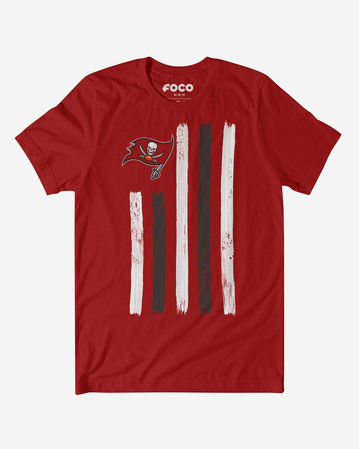 Tampa Bay Buccaneers Brushstroke Flag T-Shirt FOCO S - FOCO.com
