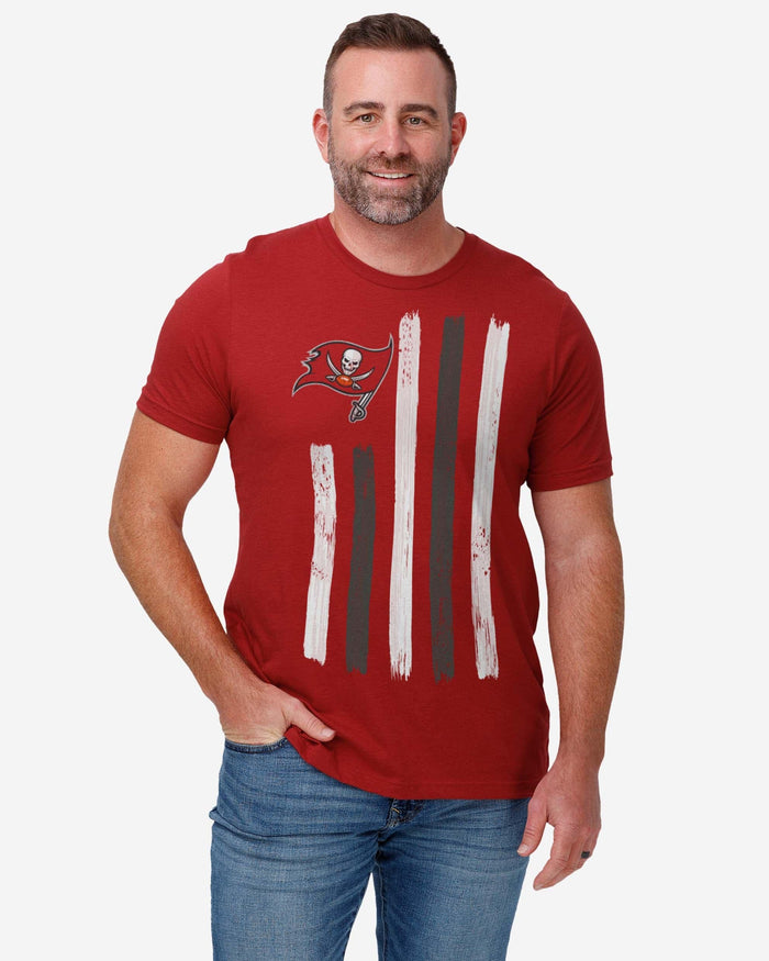 Tampa Bay Buccaneers Brushstroke Flag T-Shirt FOCO - FOCO.com