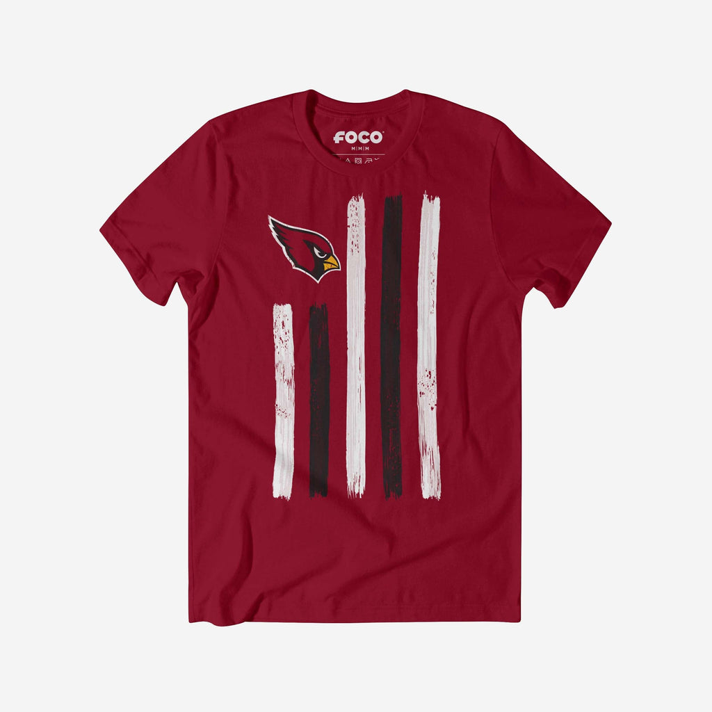 Arizona Cardinals Brushstroke Flag T-Shirt FOCO S - FOCO.com