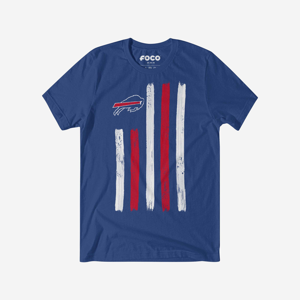 Buffalo Bills Brushstroke Flag T-Shirt FOCO S - FOCO.com