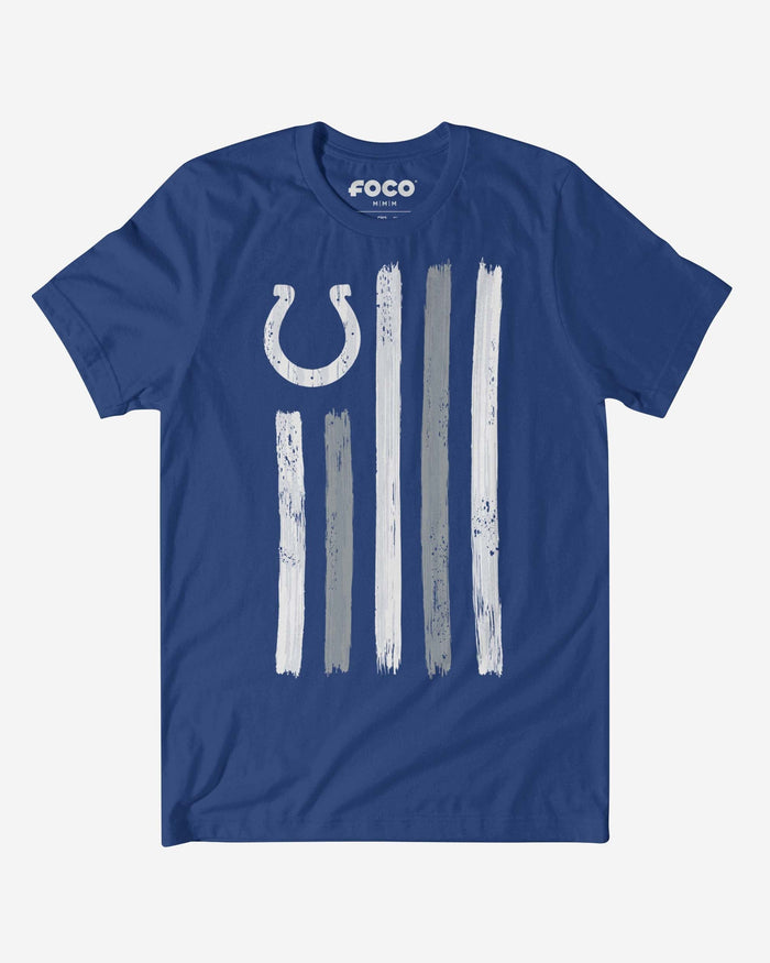 Indianapolis Colts Brushstroke Flag T-Shirt FOCO S - FOCO.com