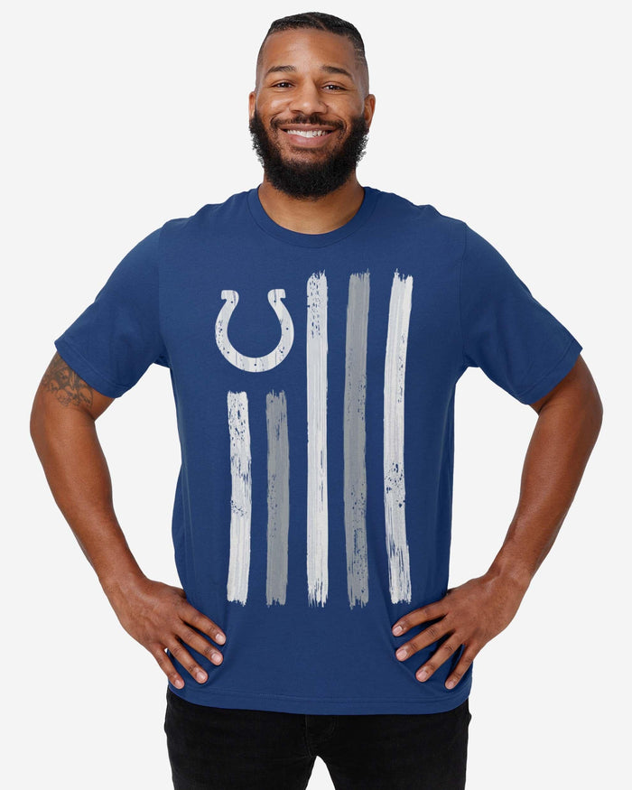 Indianapolis Colts Brushstroke Flag T-Shirt FOCO - FOCO.com