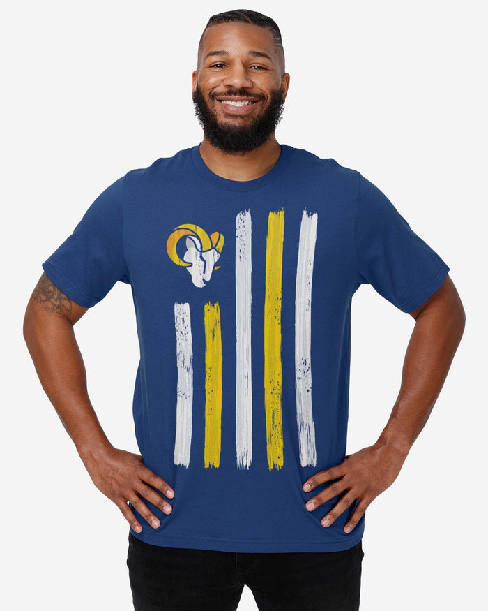 Los Angeles Rams Brushstroke Flag T-Shirt FOCO - FOCO.com