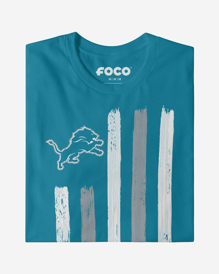 Detroit Lions Brushstroke Flag T-Shirt FOCO - FOCO.com