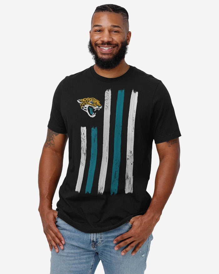Jacksonville Jaguars Brushstroke Flag T-Shirt FOCO - FOCO.com