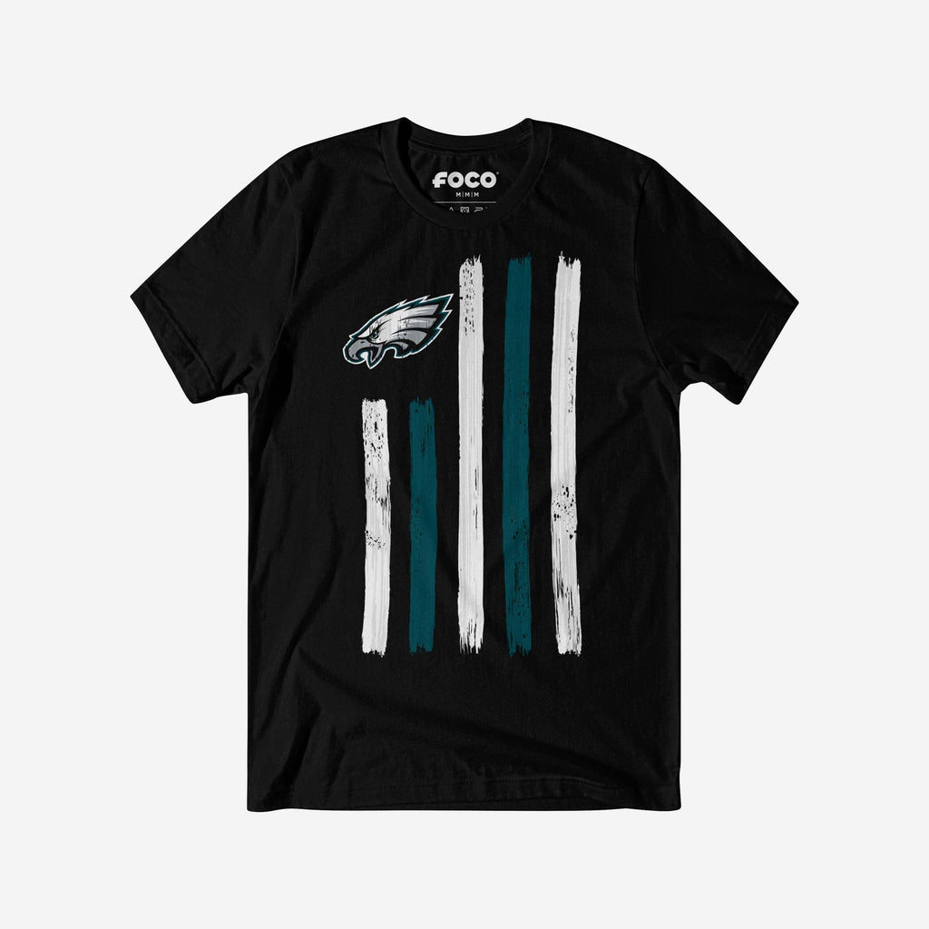 Philadelphia Eagles Brushstroke Flag T-Shirt FOCO S - FOCO.com