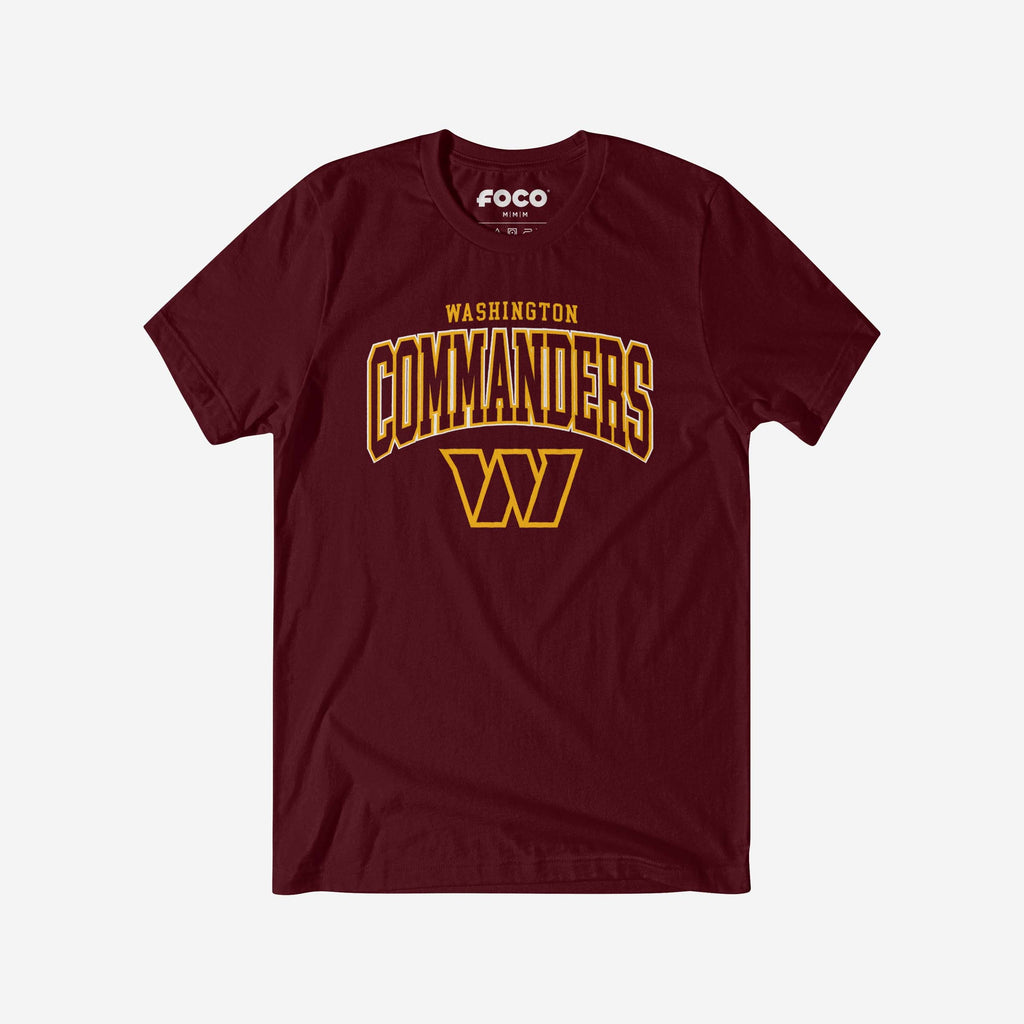 Washington Commanders Classic Logo T-Shirt FOCO Maroon S - FOCO.com