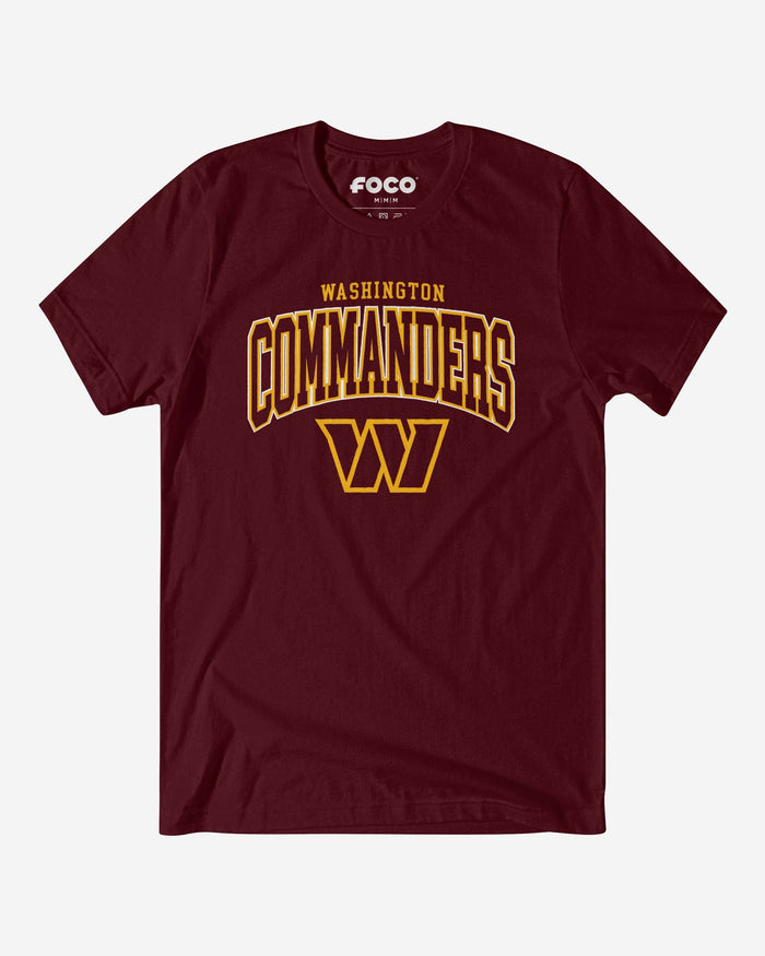 Washington Commanders Classic Logo T-Shirt FOCO Maroon S - FOCO.com