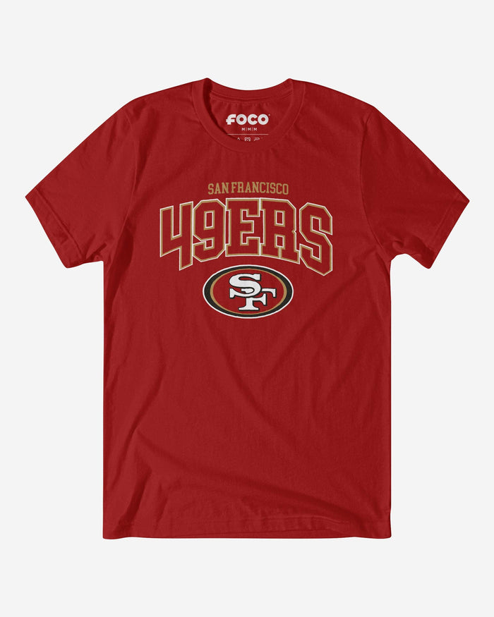 San Francisco 49ers Classic Logo T-Shirt FOCO Canvas Red S - FOCO.com