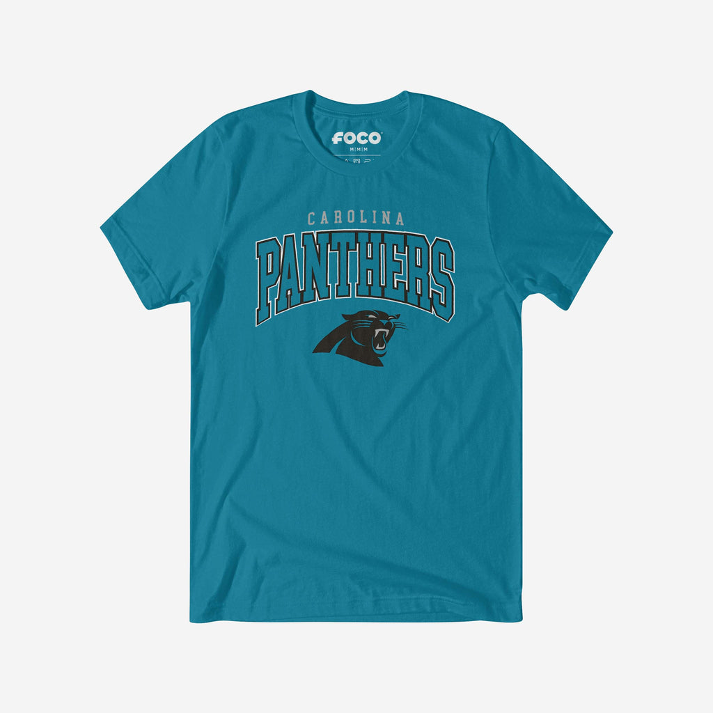 Carolina Panthers Classic Logo T-Shirt FOCO Aqua S - FOCO.com