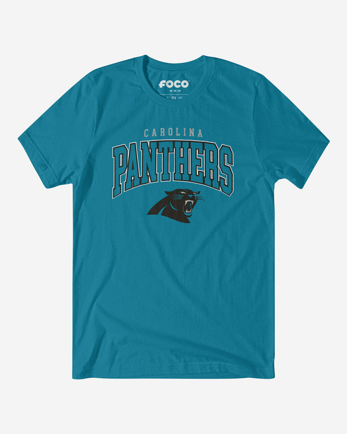 Carolina Panthers Classic Logo T-Shirt FOCO Aqua S - FOCO.com