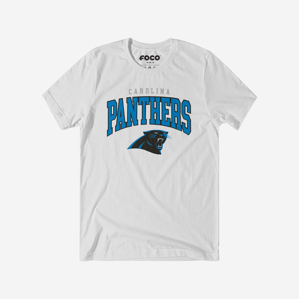 Carolina Panthers Classic Logo T-Shirt FOCO White S - FOCO.com