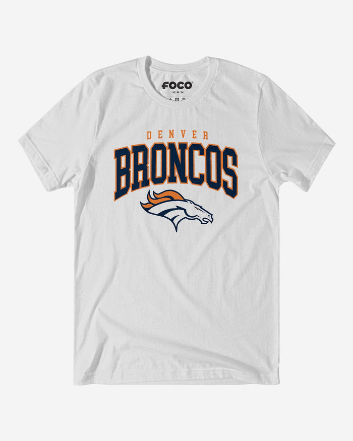 Denver Broncos Classic Logo T-Shirt FOCO White S - FOCO.com