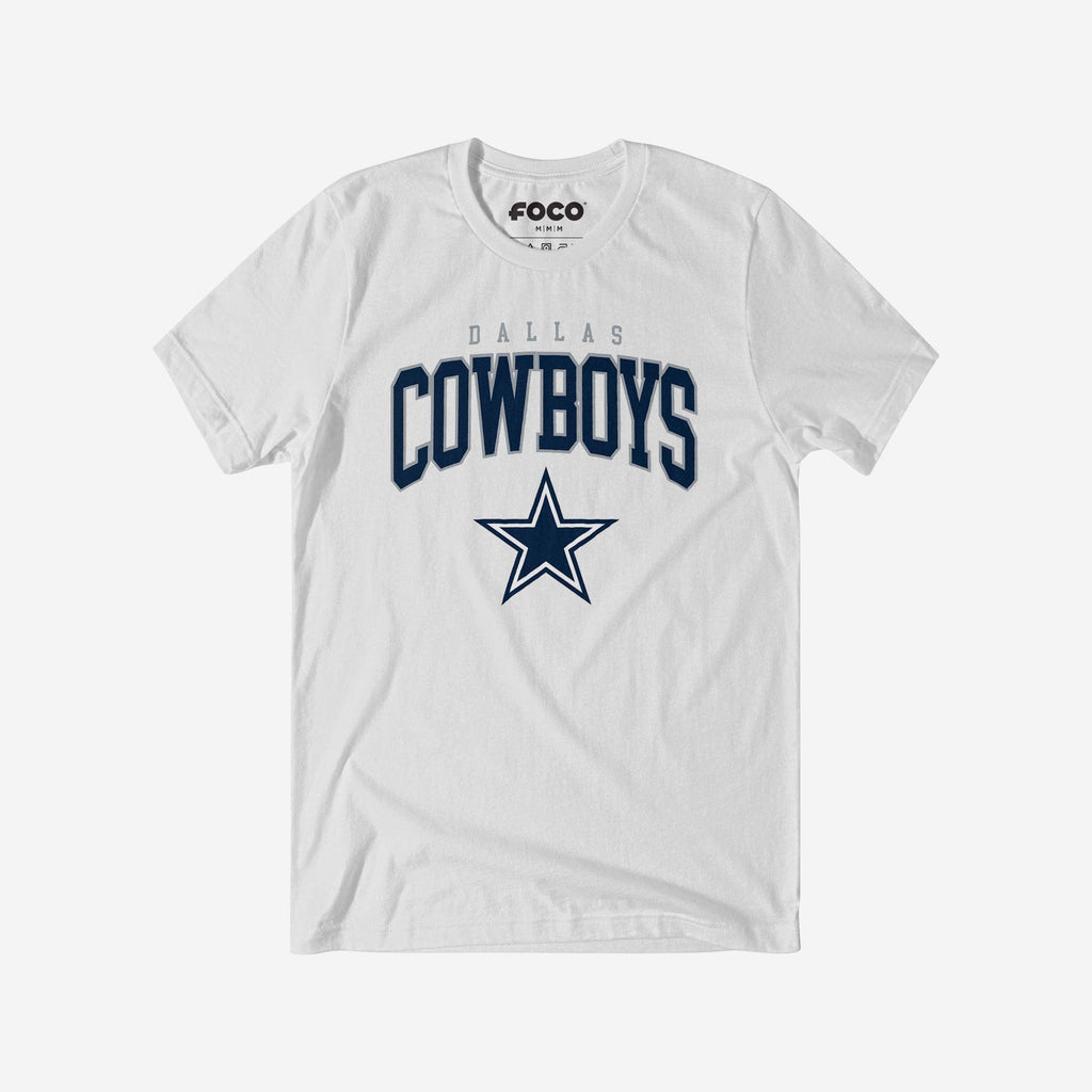 Dallas Cowboys Classic Logo T-Shirt FOCO White S - FOCO.com