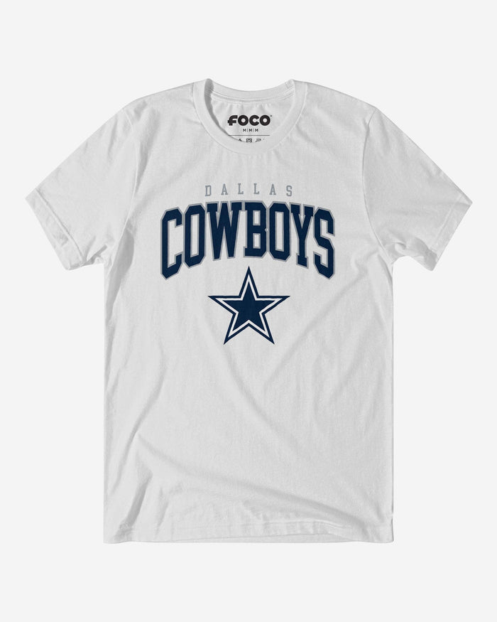 Dallas Cowboys Classic Logo T-Shirt FOCO White S - FOCO.com