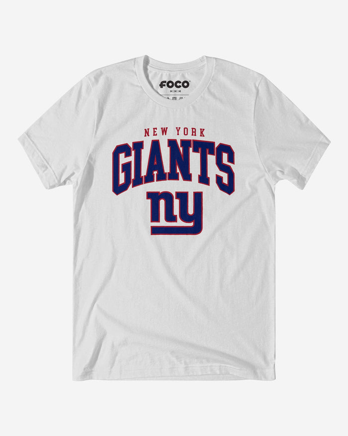 New York Giants Classic Logo T-Shirt FOCO White S - FOCO.com