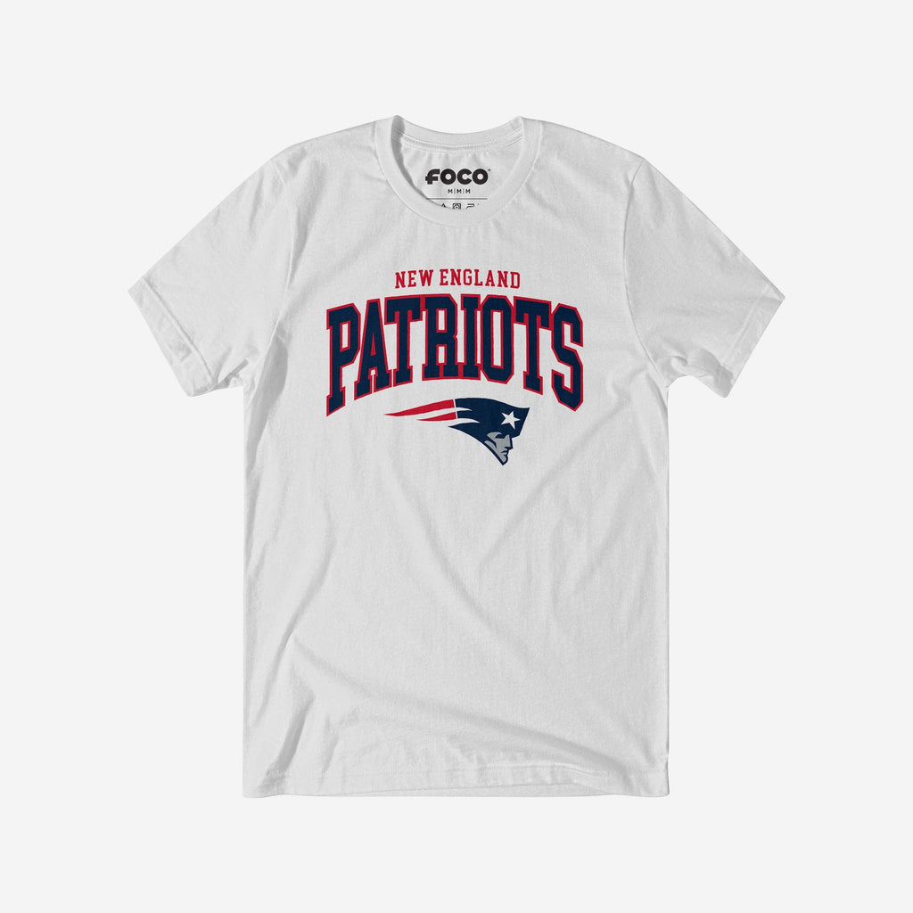 New England Patriots Classic Logo T-Shirt FOCO White S - FOCO.com