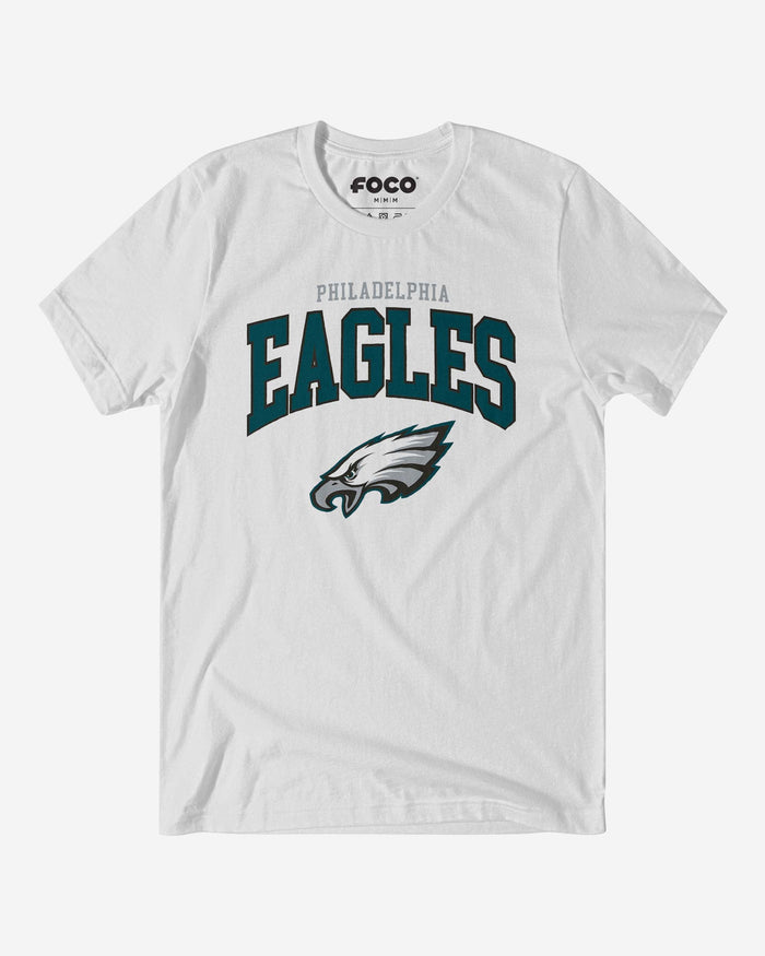 Philadelphia Eagles Classic Logo T-Shirt FOCO White S - FOCO.com