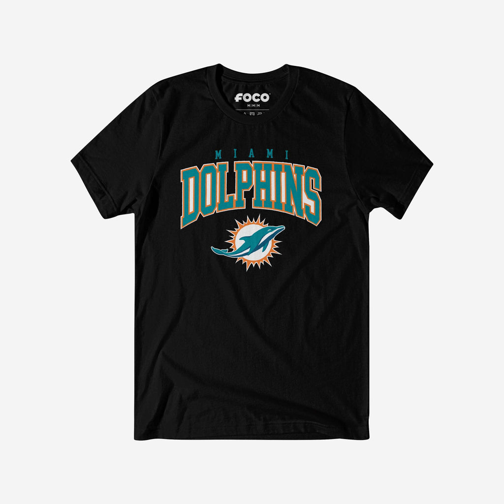 Miami Dolphins Classic Logo T-Shirt FOCO Black S - FOCO.com