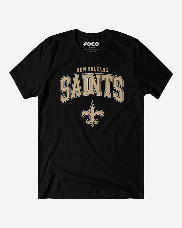 New Orleans Saints Classic Logo T-Shirt FOCO Black S - FOCO.com