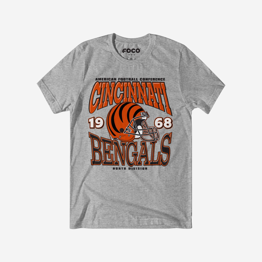 Cincinnati Bengals Classic Team Helmet T-Shirt FOCO S - FOCO.com