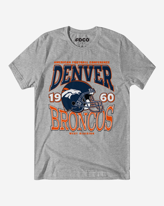 Denver Broncos Classic Team Helmet T-Shirt FOCO S - FOCO.com