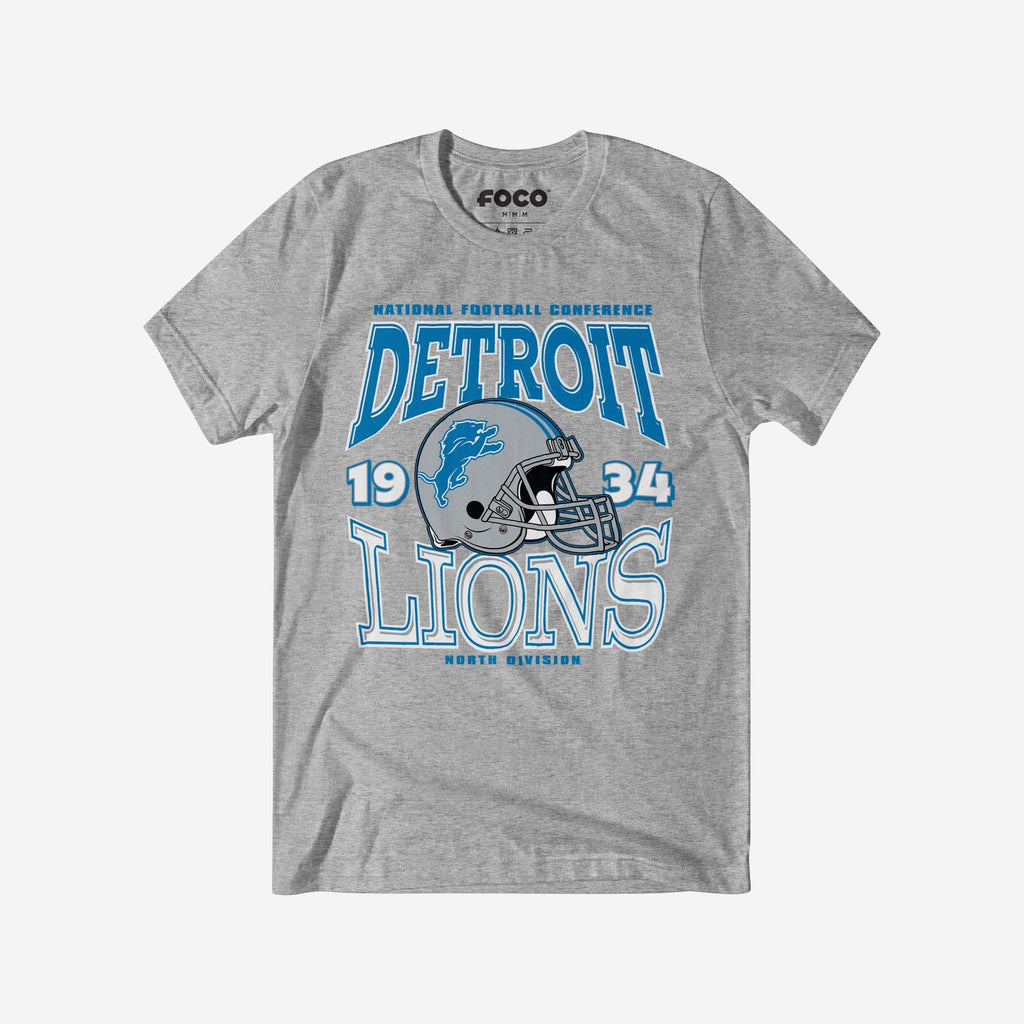 Detroit Lions Classic Team Helmet T-Shirt FOCO S - FOCO.com