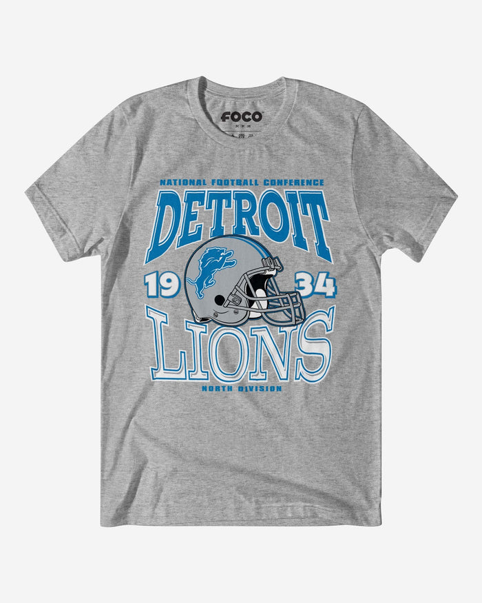 Detroit Lions Classic Team Helmet T-Shirt FOCO S - FOCO.com