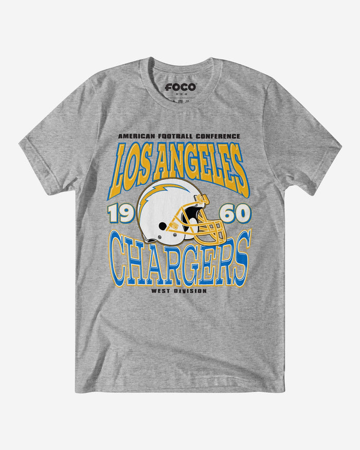 Los Angeles Chargers Classic Team Helmet T-Shirt FOCO S - FOCO.com