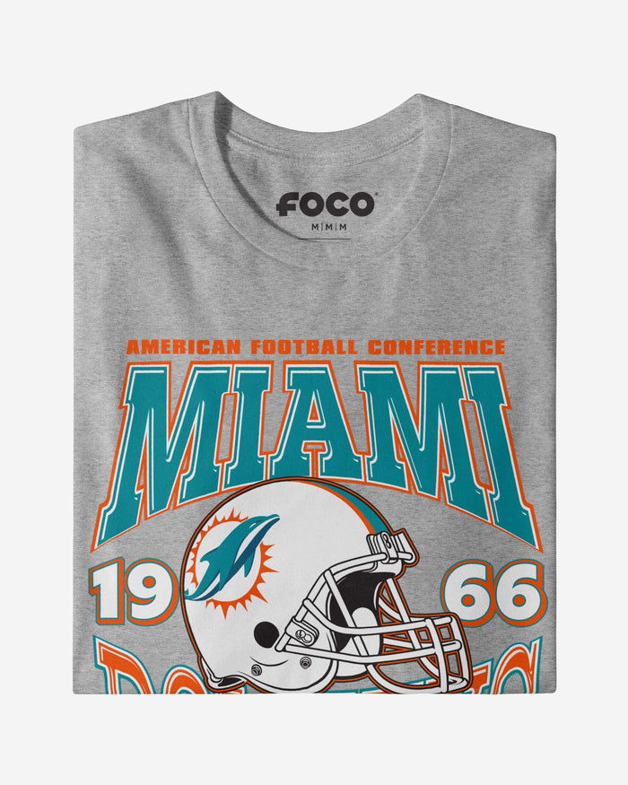 Miami Dolphins Classic Team Helmet T-Shirt FOCO - FOCO.com