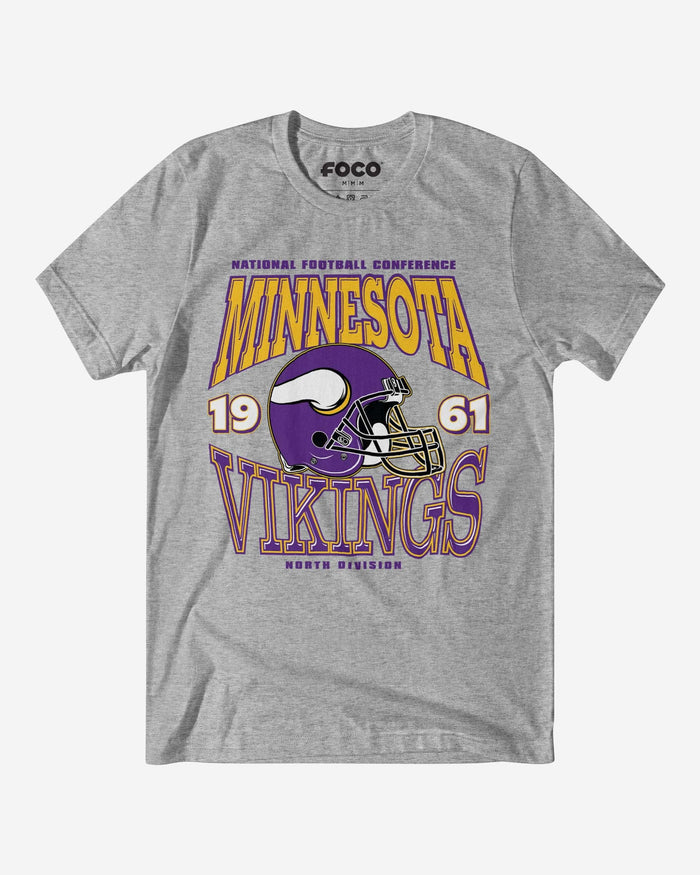 Minnesota Vikings Classic Team Helmet T-Shirt FOCO S - FOCO.com