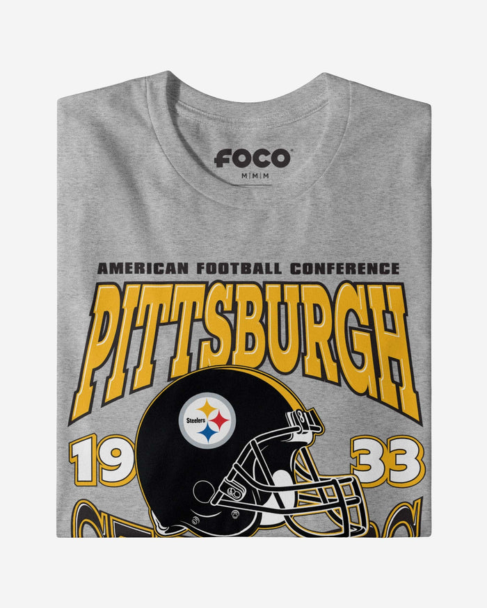 Pittsburgh Steelers Classic Team Helmet T-Shirt FOCO - FOCO.com