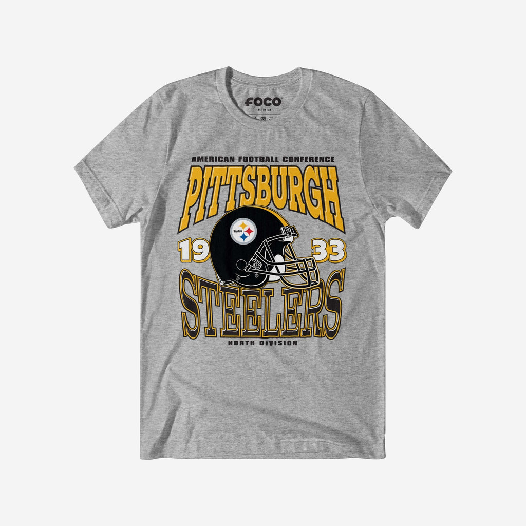 Pittsburgh Steelers Classic Team Helmet T-Shirt FOCO S - FOCO.com