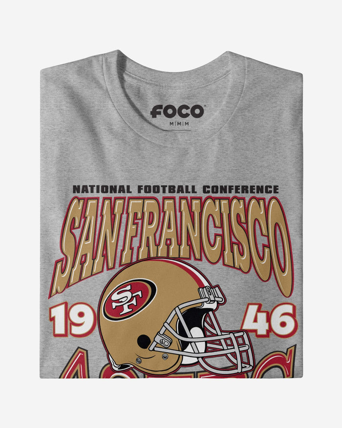 San Francisco 49ers Classic Team Helmet T-Shirt FOCO - FOCO.com