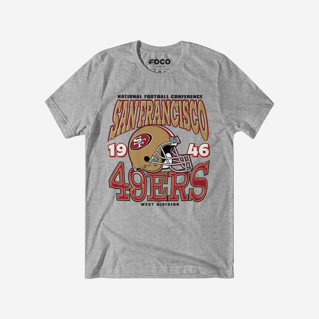 San Francisco 49ers Classic Team Helmet T-Shirt FOCO S - FOCO.com