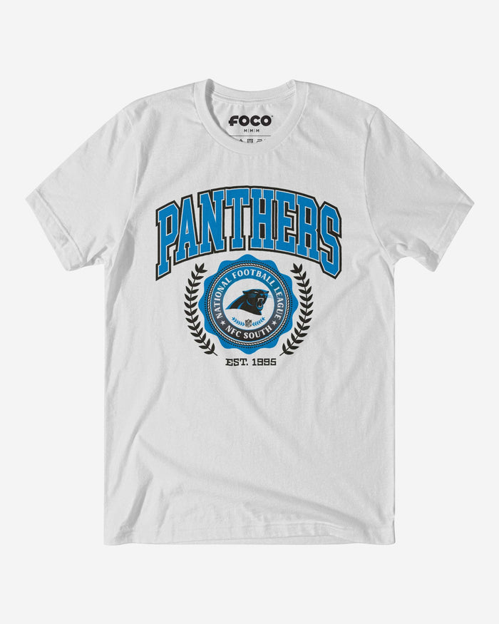 Carolina Panthers Team Crest T-Shirt FOCO White S - FOCO.com