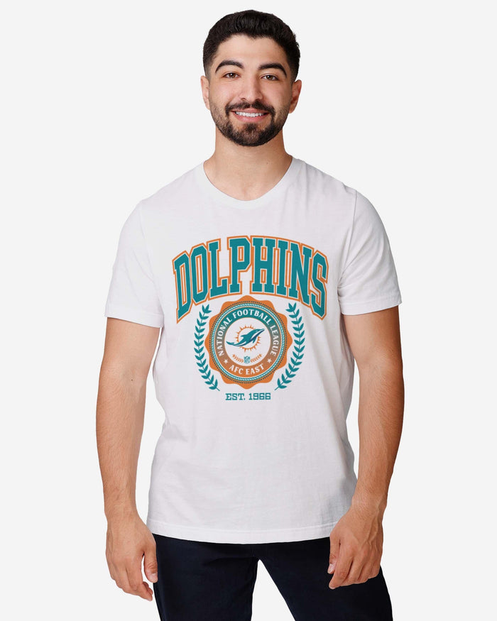 Miami Dolphins Team Crest T-Shirt FOCO - FOCO.com