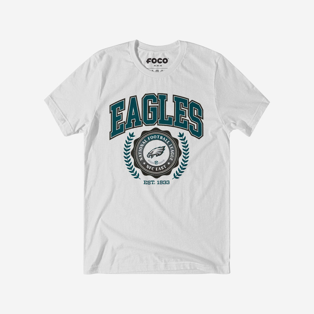 Philadelphia Eagles Team Crest T-Shirt FOCO White S - FOCO.com