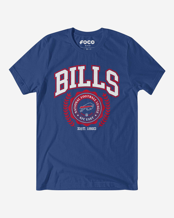 Buffalo Bills Team Crest T-Shirt FOCO True Royal S - FOCO.com