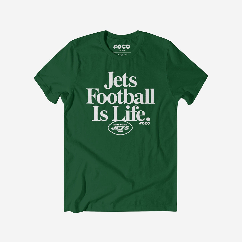 New York Jets Football is Life T-Shirt FOCO S - FOCO.com